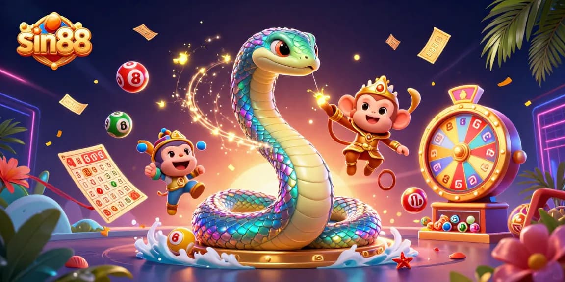 Boost your gaming experience with sin88, vibrant colorful characters in a dynamic casino scene.