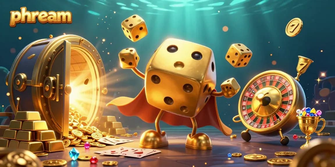 Experience thrilling gaming adventures with phdream's vibrant casino scene full of treasures and exciting games.