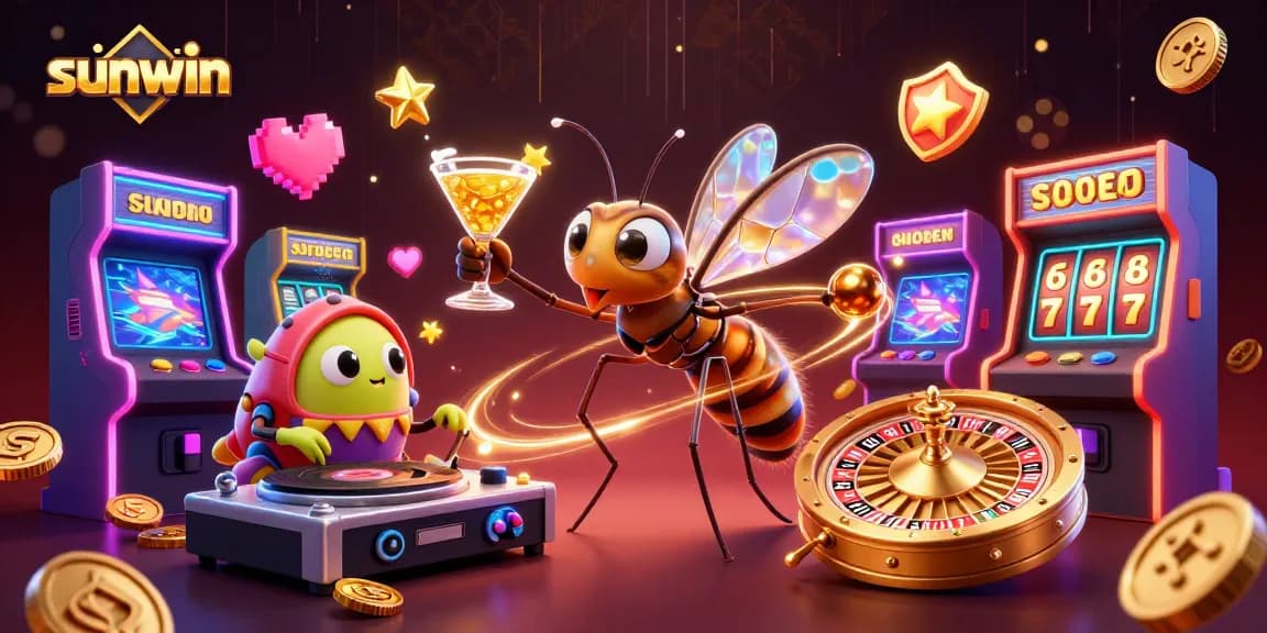 Engage with sunwin's vibrant casino experience featuring animated characters and immersive gaming elements.