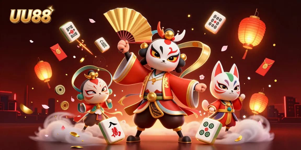Experience thrilling gameplay at UU88 with stunning visuals of winning moments and vibrant casino elements.