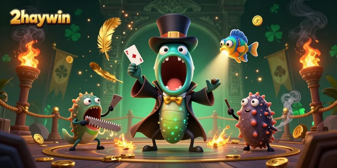 Experience thrilling gameplay with 2haywin's dynamic gaming elements and characters in this vibrant illustration.