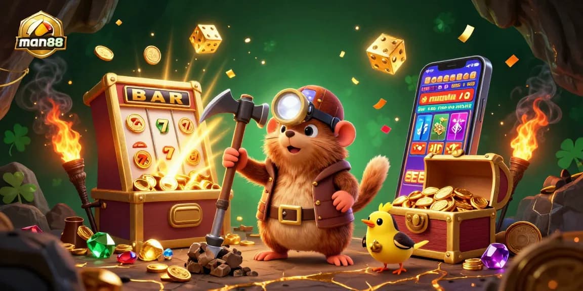 Experience big wins with man88 at exciting slot machines, featuring golden treasures and thrilling gameplay.
