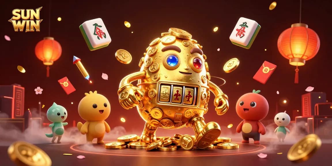 Engage with SUN WIN as golden golems and festive elements illuminate your gaming experience.