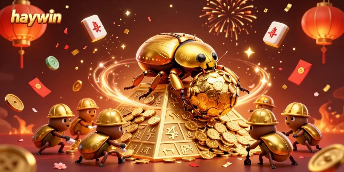Experience the excitement of haywin gaming with festive elements and vibrant 3D characters.