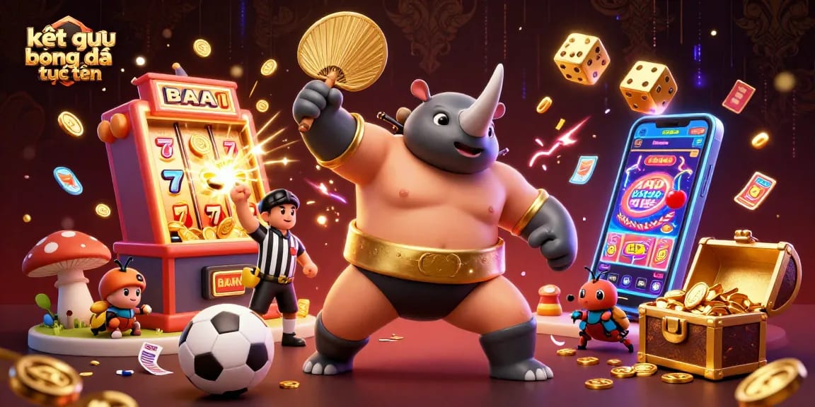 Experience the excitement of kết quả bóng đá trực tuyến with engaging 3D visuals depicting a vibrant interactive betting scene.