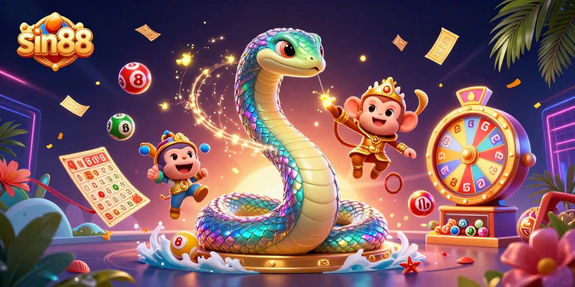 Boost your gaming experience with sin88, vibrant colorful characters in a dynamic casino scene.
