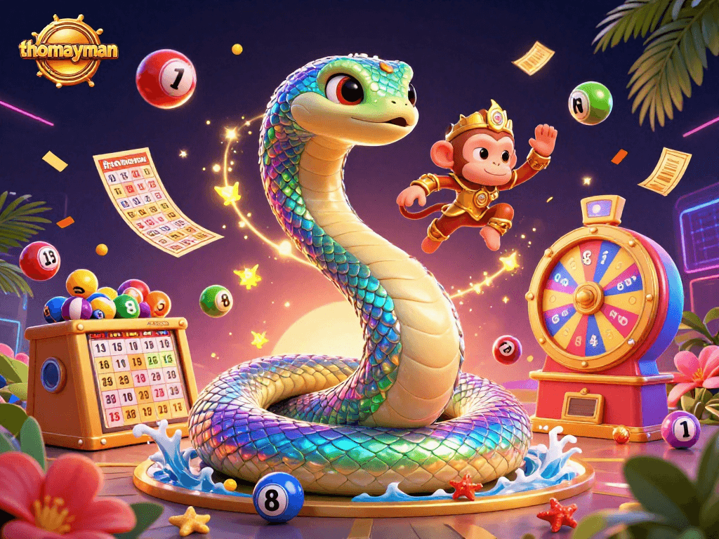 Spin winning jackpots in thomayman with vibrant characters and exciting casino elements.