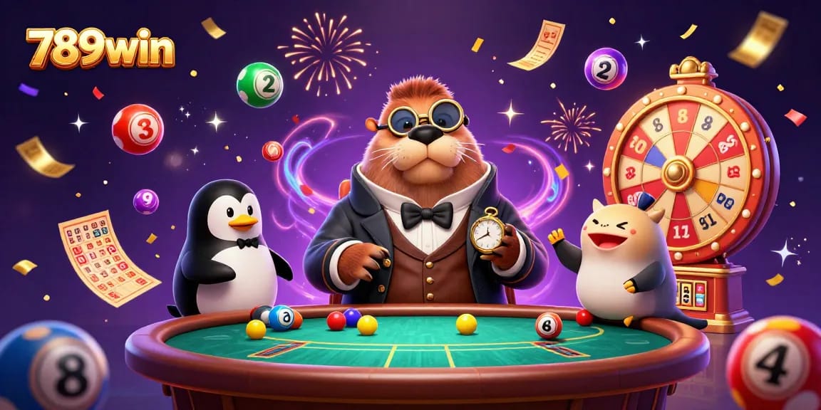 Experience the thrill at 789win with lively lottery games amidst a vibrant underwater scene.