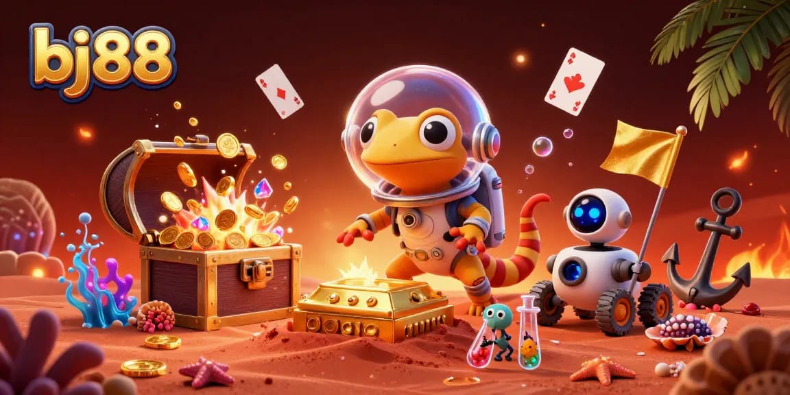 Experience thrilling gambling action at bj88's vibrant casino scene filled with excitement.