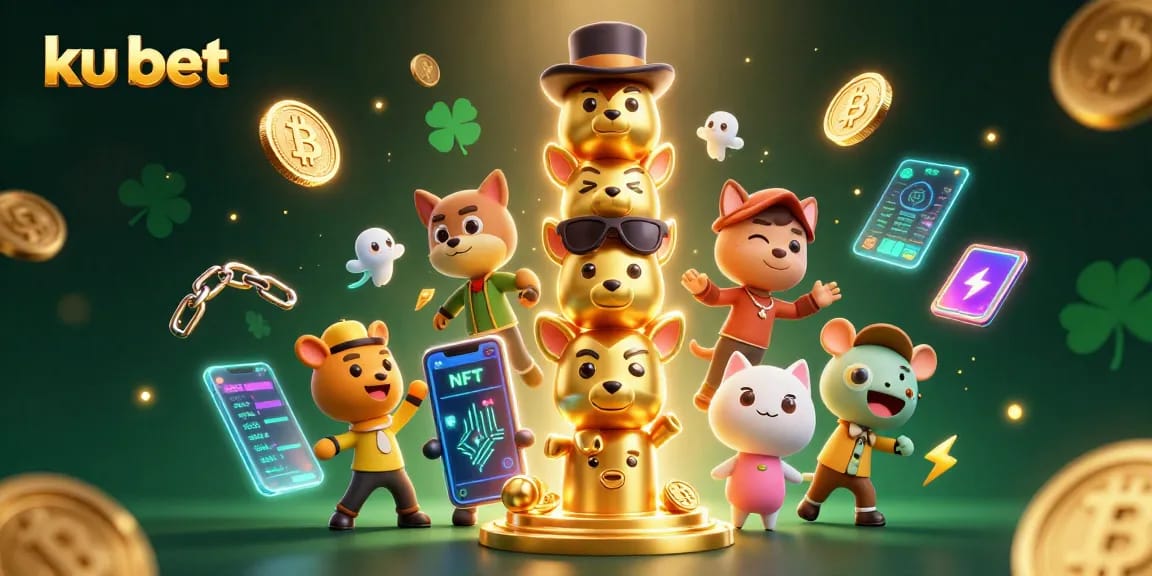 Engage with ku bet gameplay featuring a lively casino scene with vibrant elements and characters.