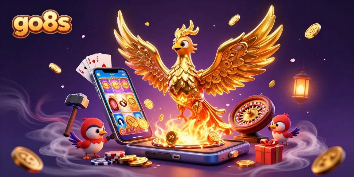 Spin the reels with go8s and discover golden treasures in a vibrant online casino illustration.