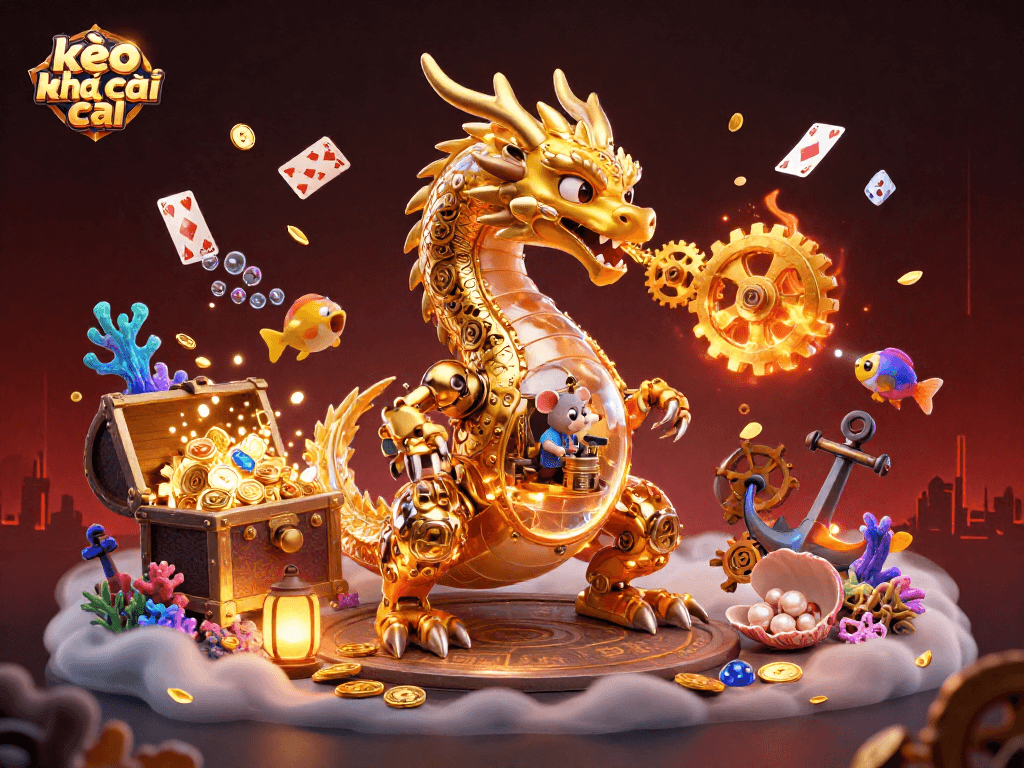 Engage with kèo nhà cái through immersive gaming excitement in this stunning 3D illustration.