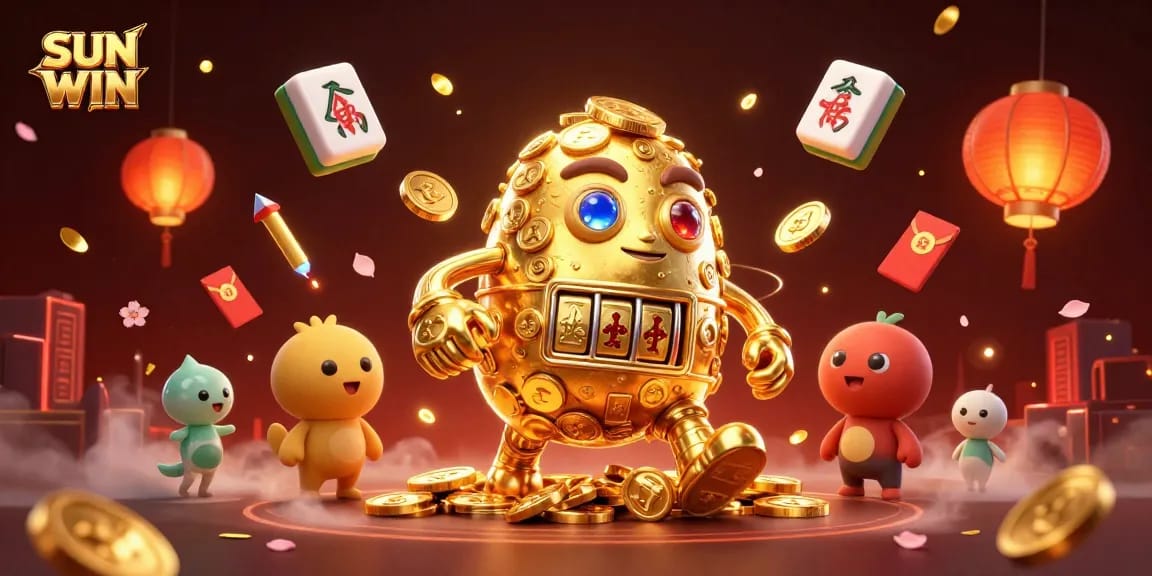 Engage with SUN WIN as golden golems and festive elements illuminate your gaming experience.