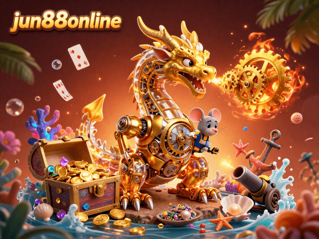 Engage with jun88online's dynamic casino adventure featuring magical treasures and game elements.