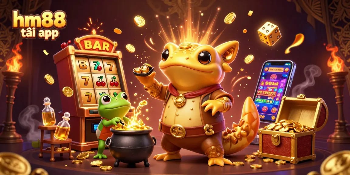 Experience the excitement of gambling with the hm88 tải app in a vibrant, dynamic casino scene.