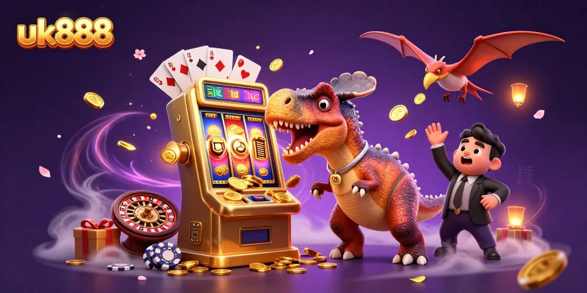 uk888 spins the reels for winning jackpots with dynamic casino characters in action