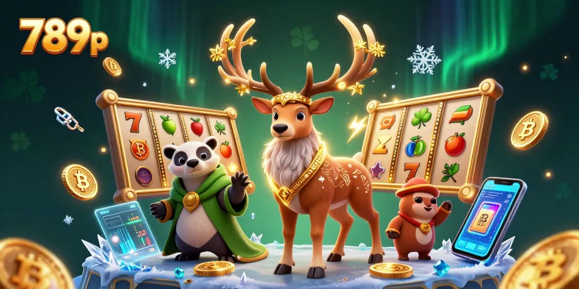 789p captures the excitement of slot gaming with a vibrant, dynamic 3D casino scene featuring colorful characters and elements.