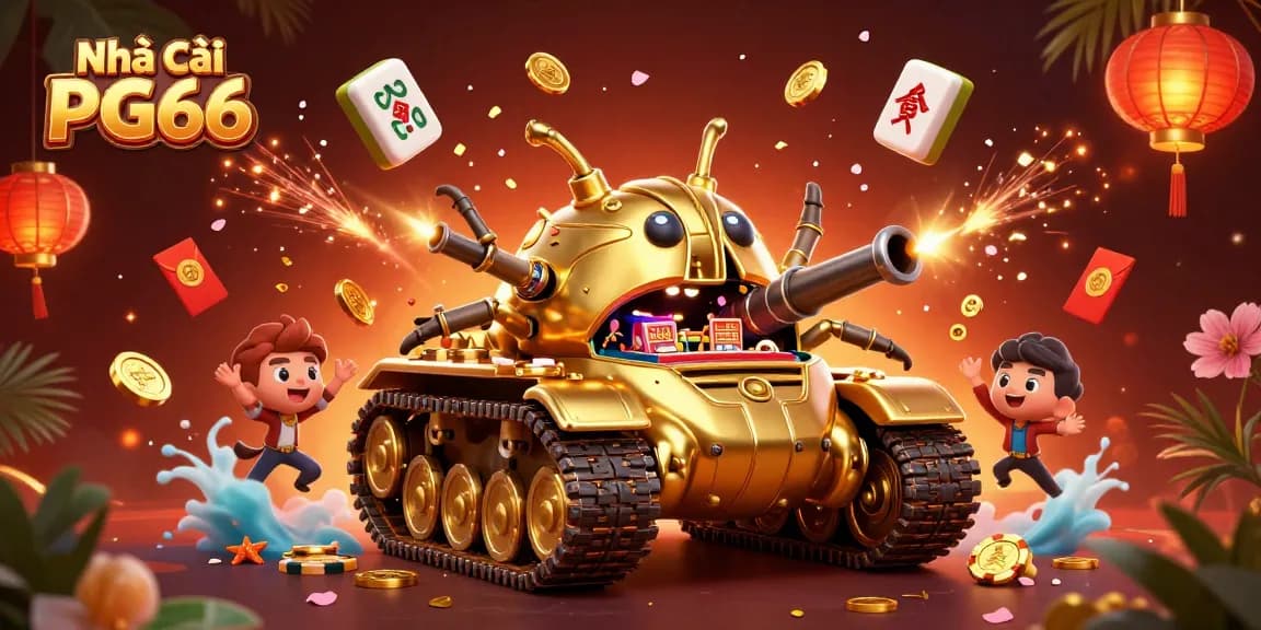 Play and win at Nhà cái PG66 with vibrant 3D casino imagery showcasing excitement and action.