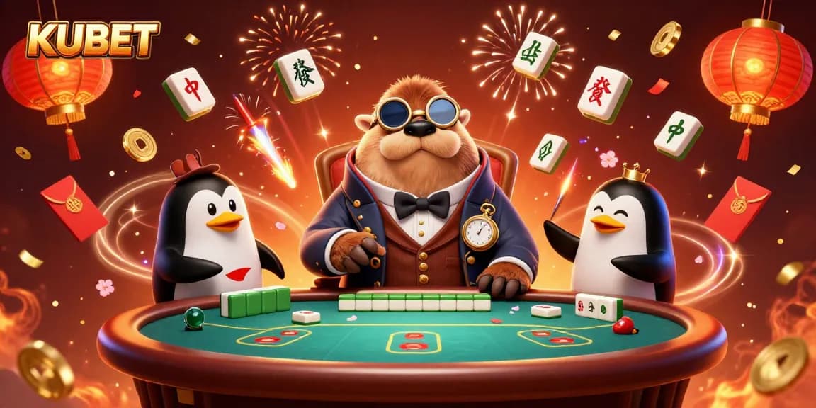 KUBET players enjoy an underwater poker game with unique characters, showcasing exciting casino elements.