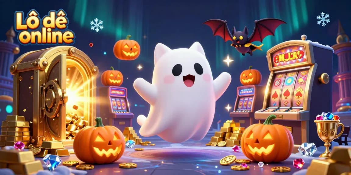 Win big with Lô đề online in a vibrant, atmospheric 3D casino setting.