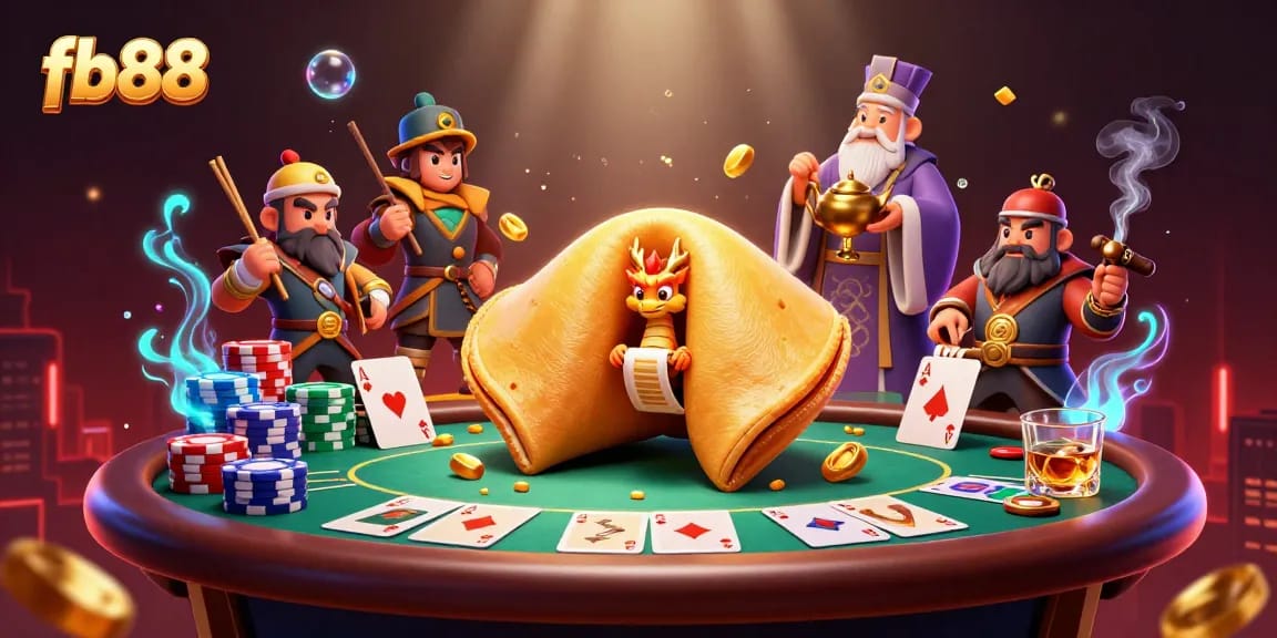fb88 players enjoying an immersive gaming experience with gold coins and poker elements