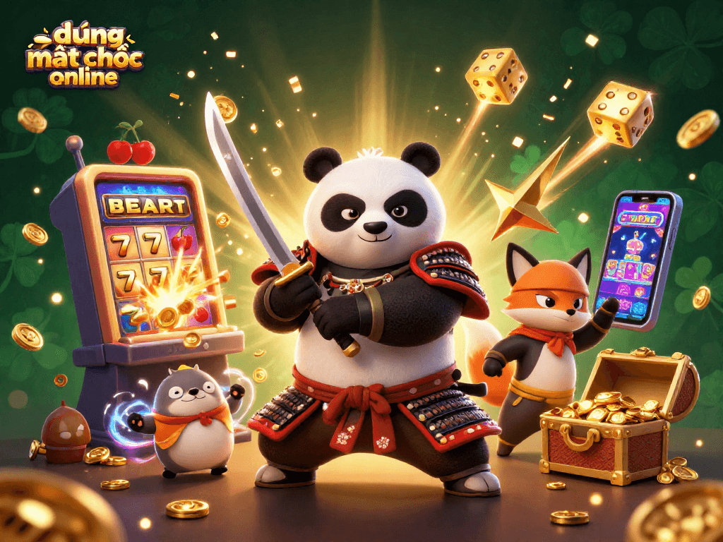 Experience exciting gameplay with đường mạt chược online, featuring dynamic 3D characters and casino elements.