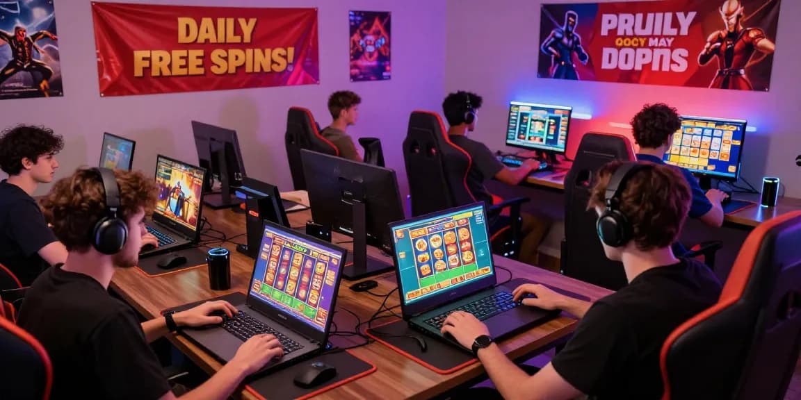 Players enjoying thrilling slot games on oppa86 platform in an energetic gaming atmosphere.
