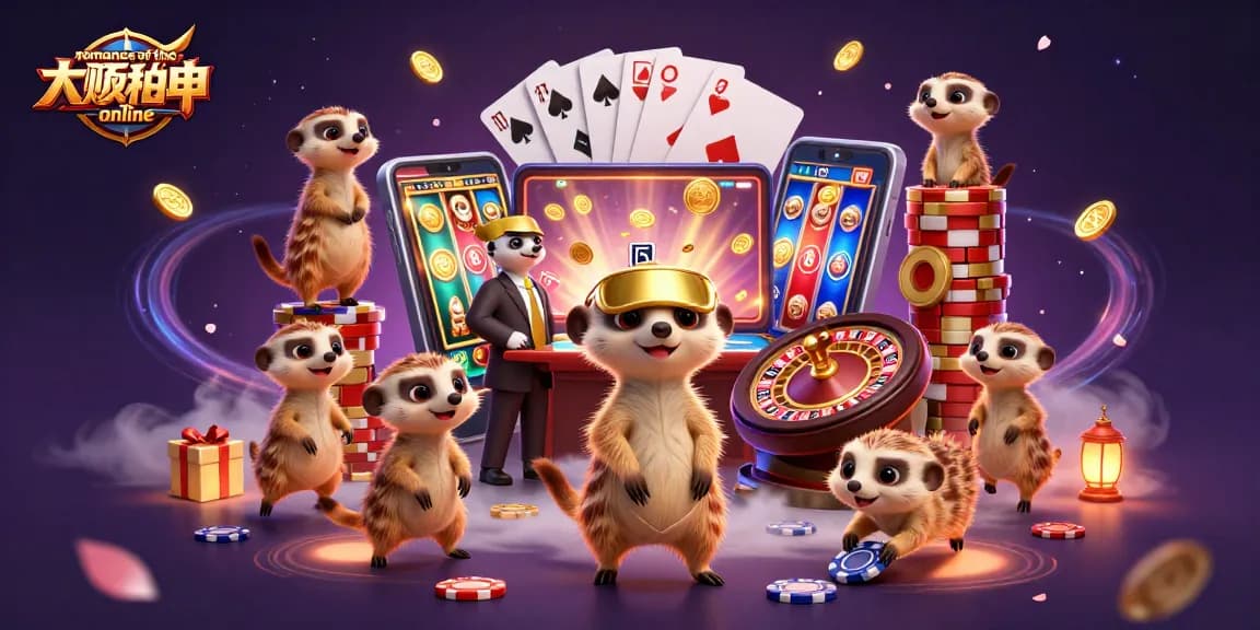 Engage with romance of the three kingdoms online featuring meerkats in an adventurous casino setup with vibrant slots.