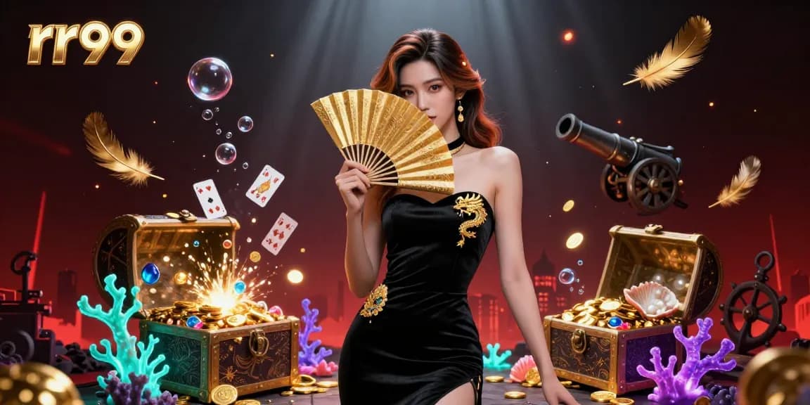 Experience thrilling games with rr99 amidst stunning underwater treasures and elegant atmosphere.