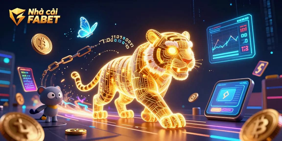 Experience Nhà cái FABET with dynamic 3D characters in a vibrant digital casino environment.
