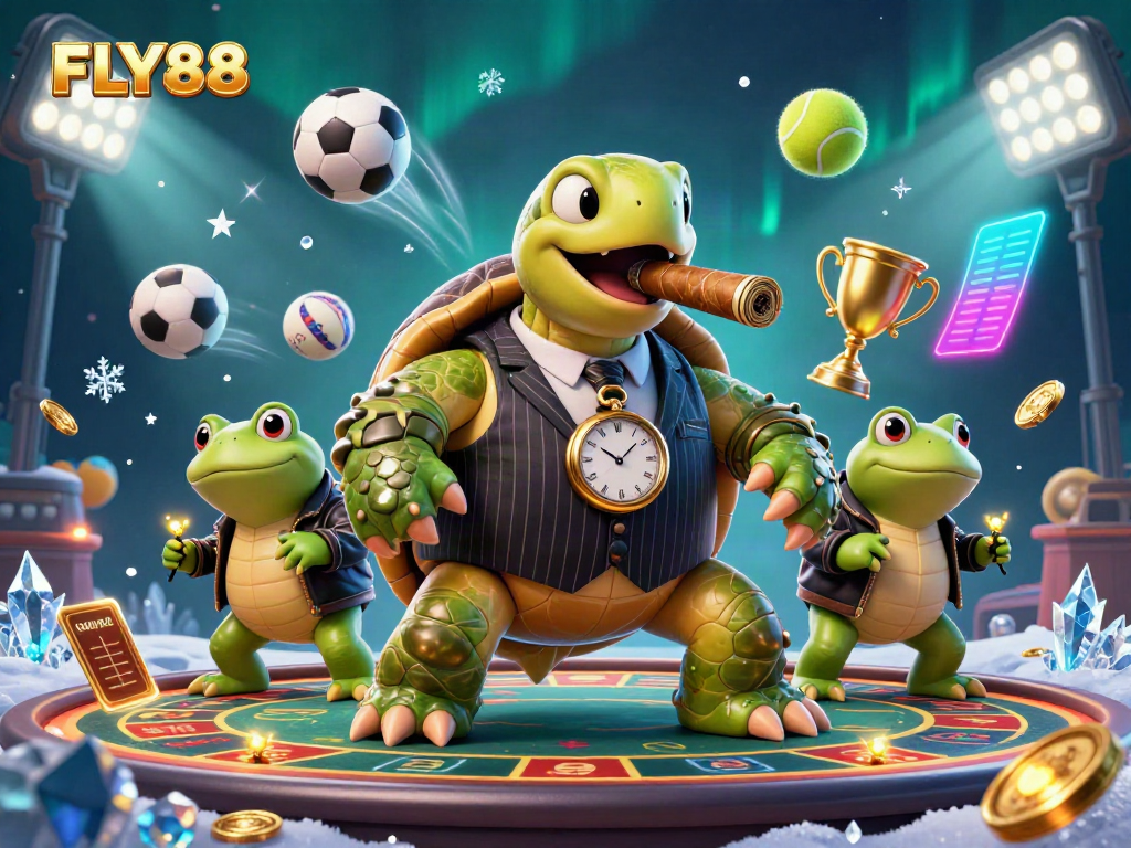 Experience thrilling gaming action at FLY88 with vibrant casino characters and dynamic elements.