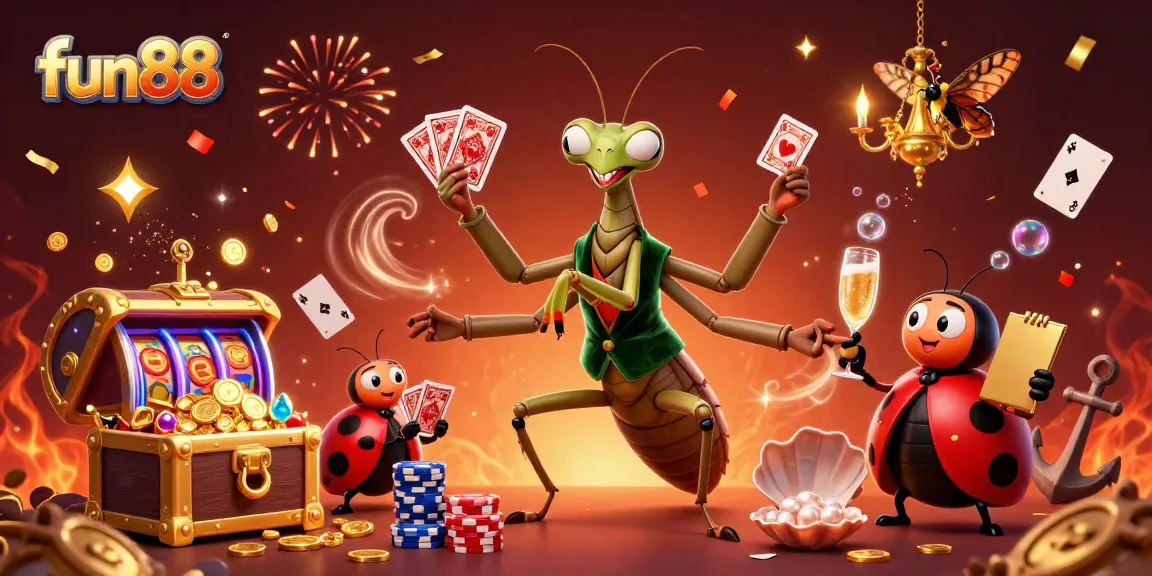 Experience fun88's excitement with a vibrant 3D casino scene showcasing unique gaming dynamics and lively characters.