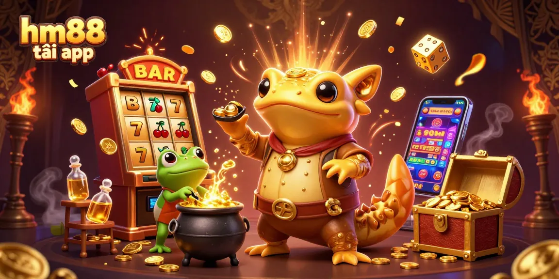 Experience the excitement of gambling with the hm88 tải app in a vibrant, dynamic casino scene.