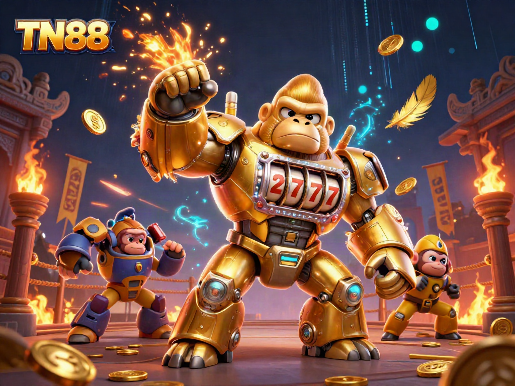 Engage in thrilling adventures with TN88, a vibrant 3D casino mech bursting with excitement.