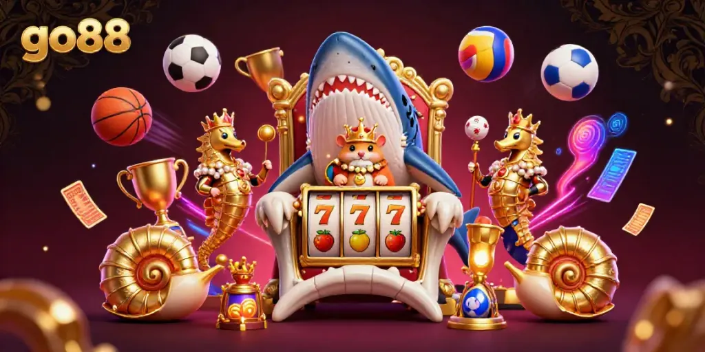 Experience thrilling action at the go88 casino, featuring slots and vibrant gameplay elements.