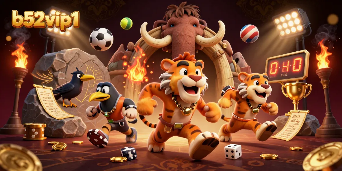 Engage in thrilling gameplay at b52vip1 with vibrant casino elements and exciting characters.