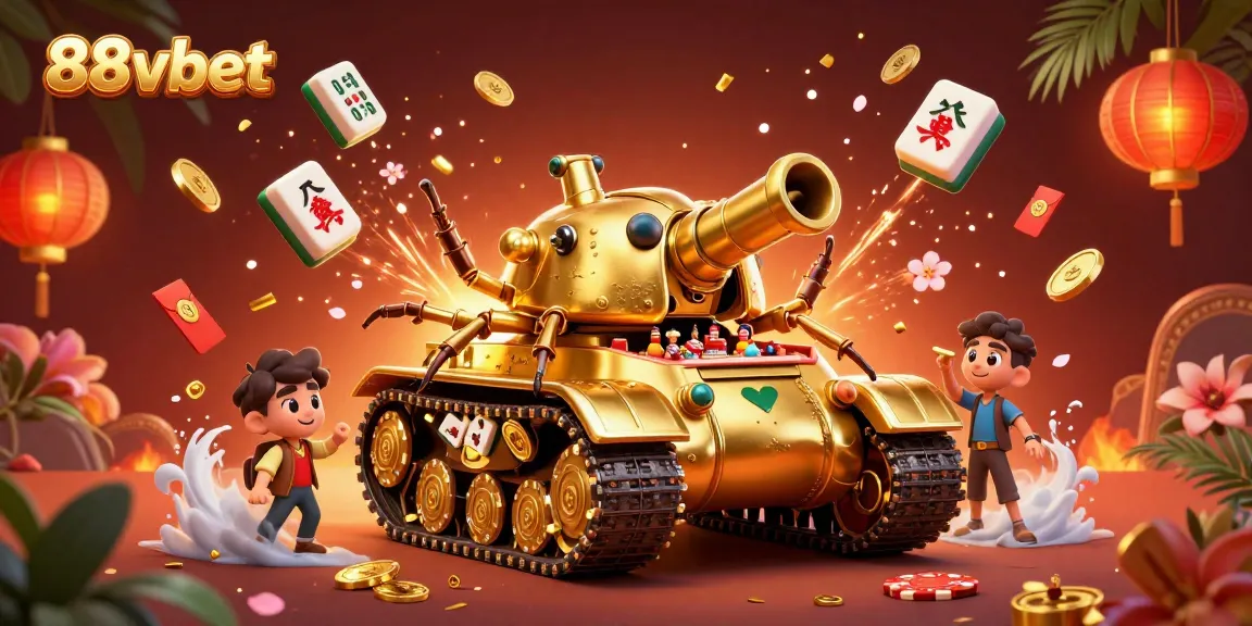 Engage with the vibrant scene of 88vbet's fantasy casino experience featuring dynamic game elements and festive visuals.