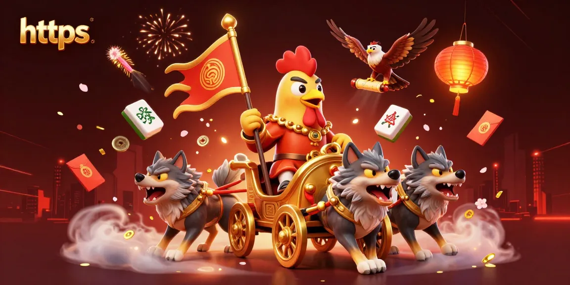 Bet on thrilling outcomes at https with a dynamic 3D casino illustration of a rooster warlord
