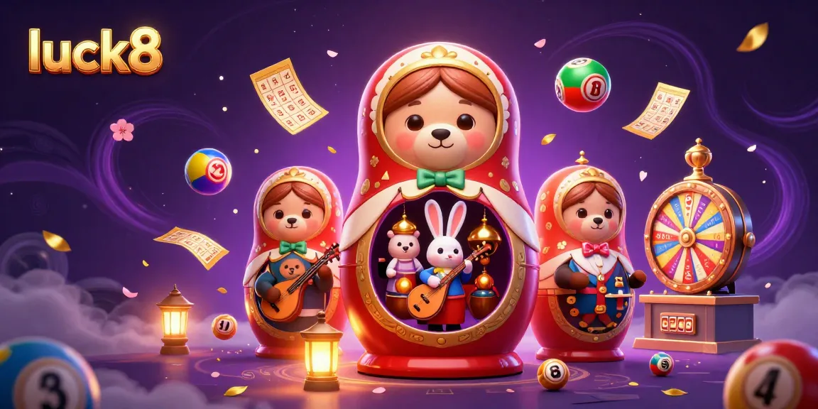 Experience luck8's thrilling casino atmosphere with colorful elements and engaging characters.