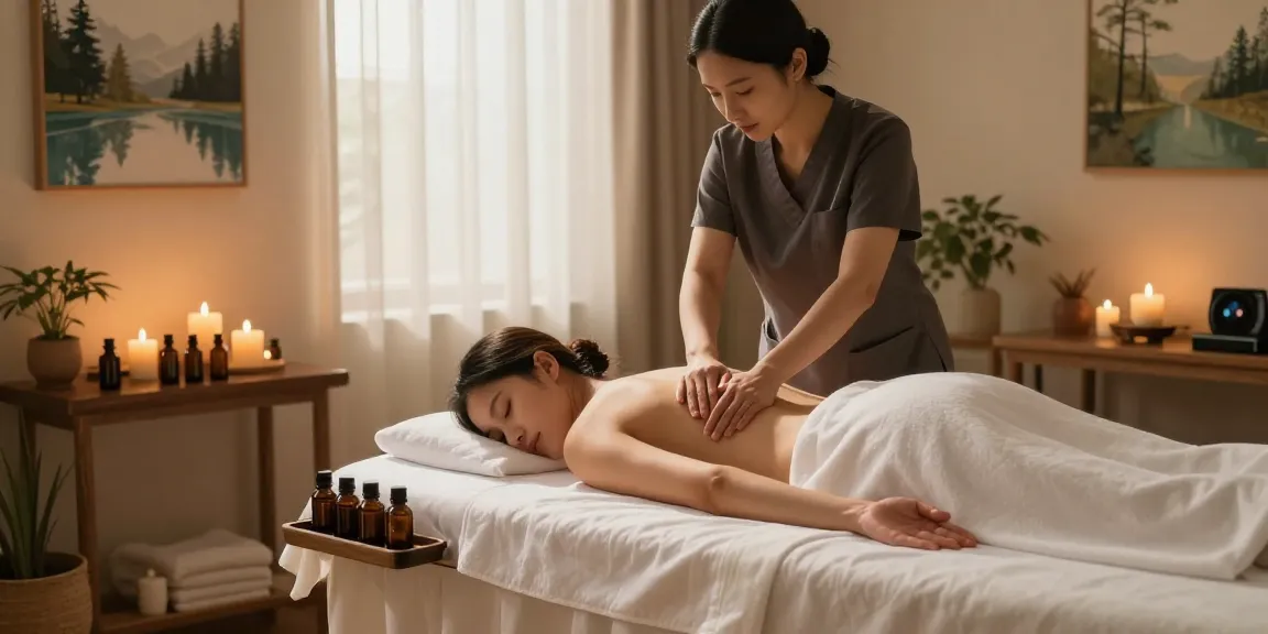 Indulge in 인천출장마사지 with a tranquil spa setting, serene treatment atmosphere.