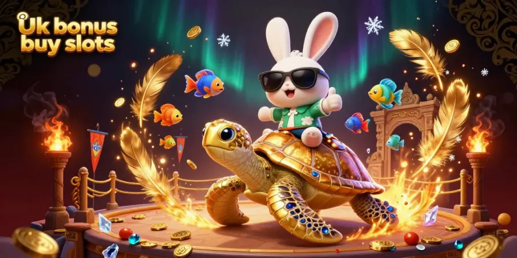 Experience the thrill of uk bonus buy slots with vibrant characters and dazzling casino elements.