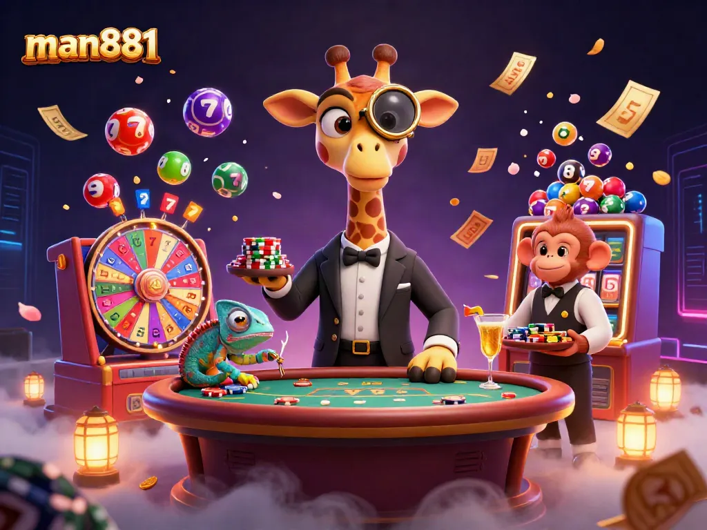 Experience thrilling gameplay at man881 with colorful slot reels and casino excitement.