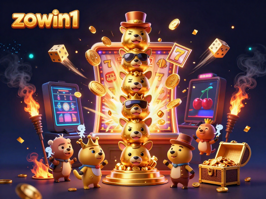 Engage in thrilling gaming at zowin1 with colorful slots, golden totems, and jackpot excitement.