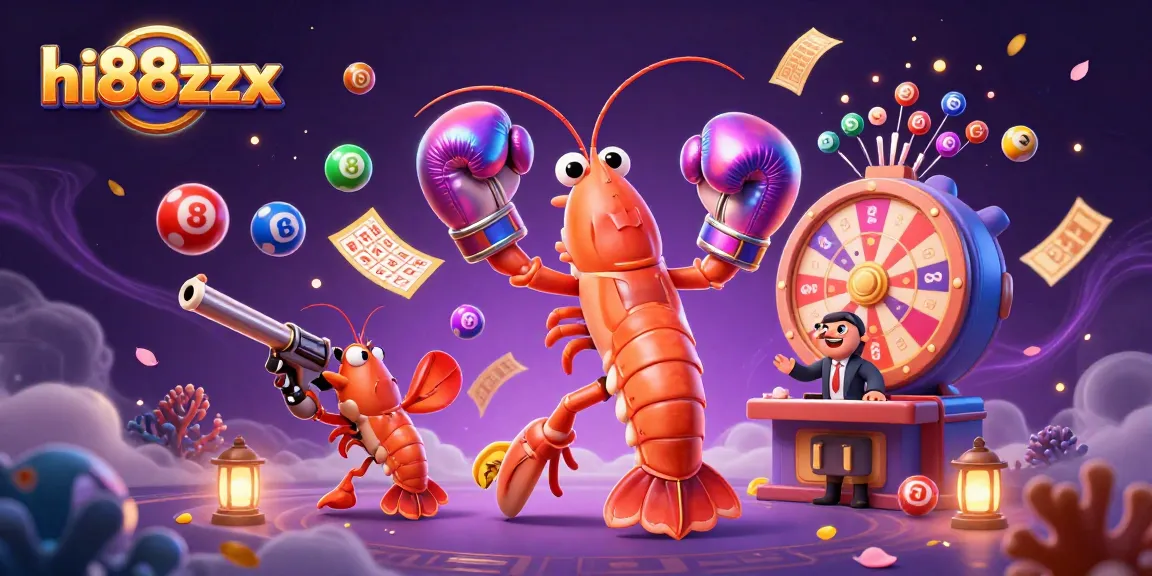 Engage in thrilling lottery actions with the vibrant hi88zzx scene filled with lively character interactions.