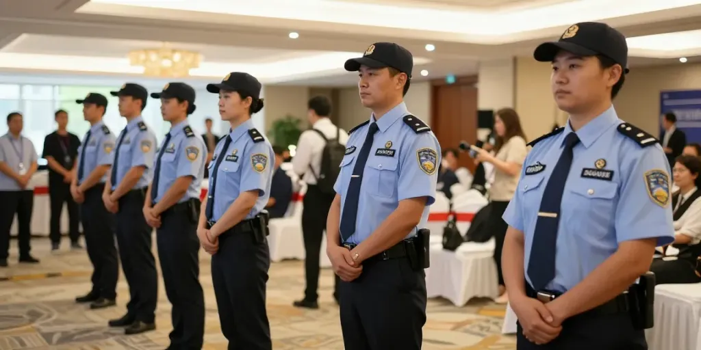 Security Company staff providing reliable protection at a local event, ensuring safety and peace of mind.
