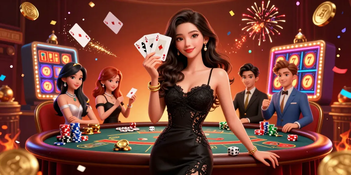 Experience the thrill of tx88 casino gaming with a glamorous Asian woman and dynamic roulette elements.