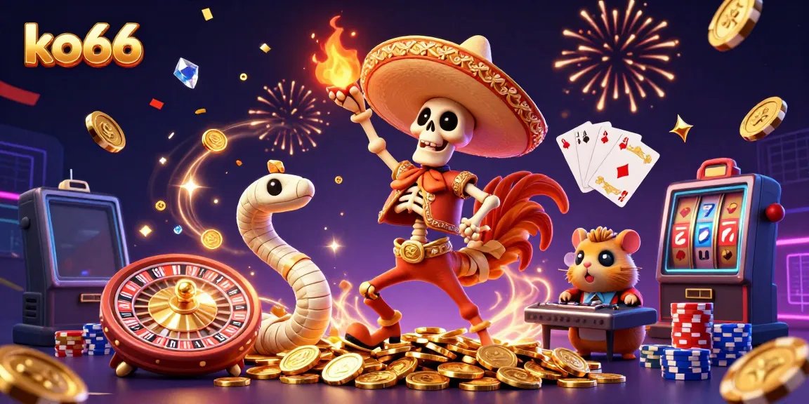 Experience thrilling wins at KO66 with lively gaming elements and vibrant characters!