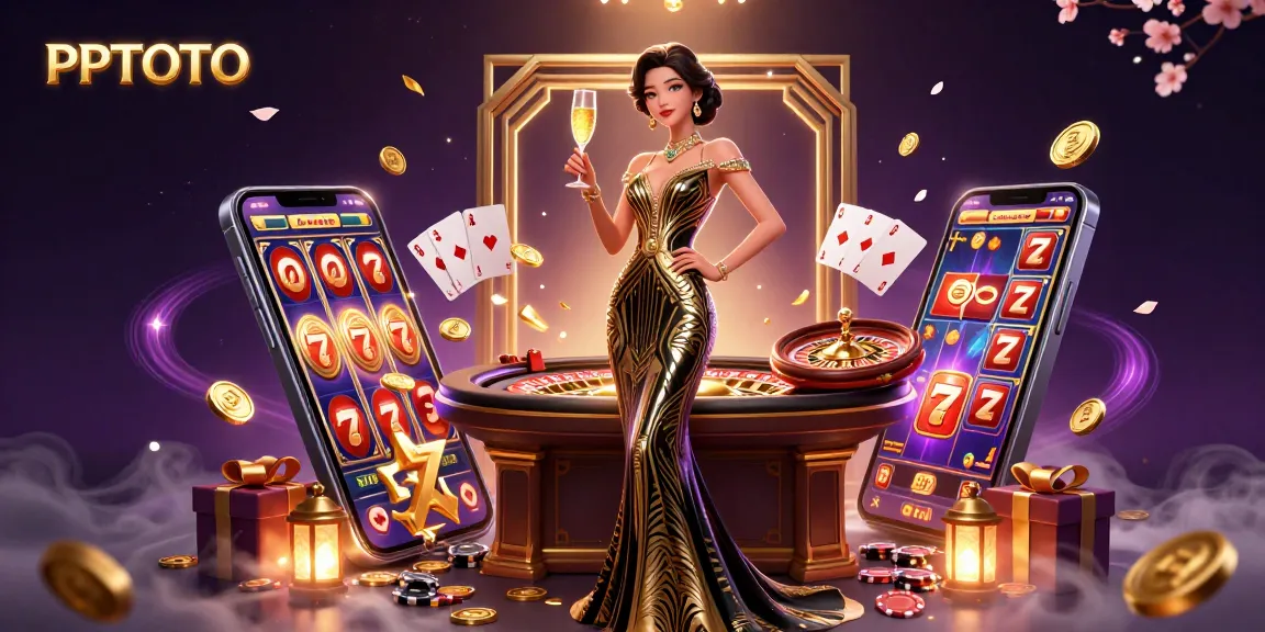 PPTOTO menarik pemain dengan suasana kasino 3D yang hidup yang menampilkan permainan klasik dan suasana mewah.
