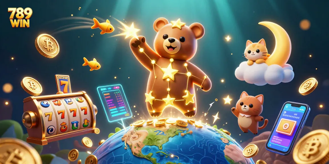 Win big with 789 WIN in an exciting slots adventure featuring golden coins and vibrant gaming elements.