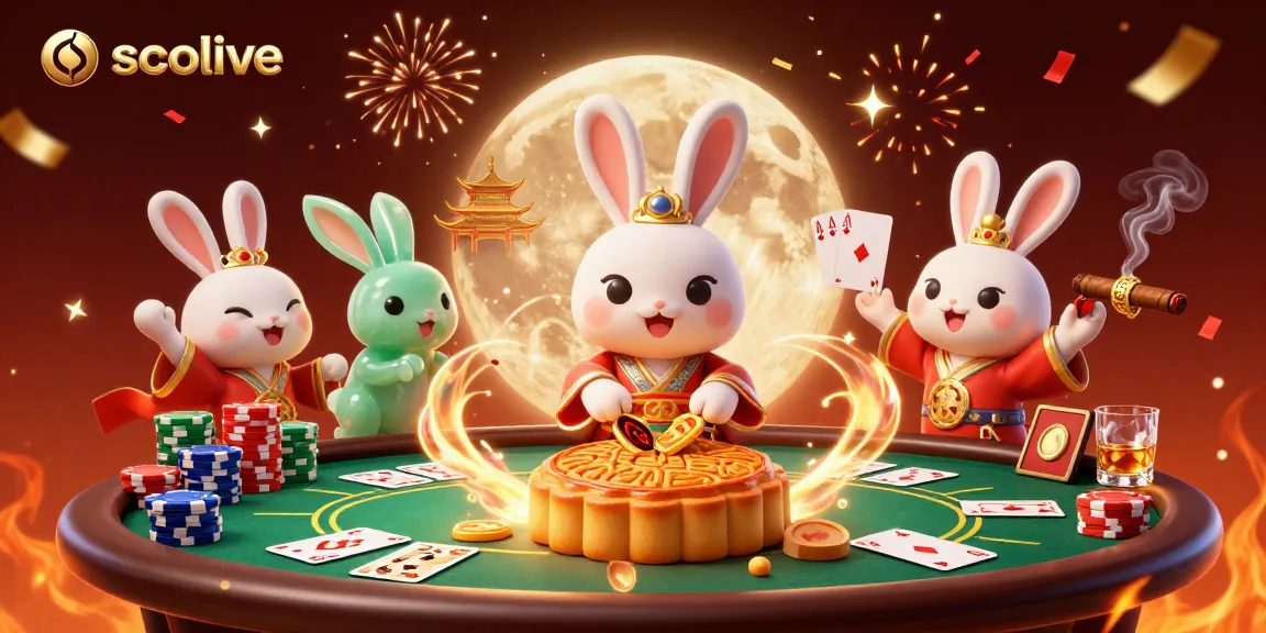 Socolive offers thrilling poker experiences with an illustrative scene featuring vibrant characters on the moon.